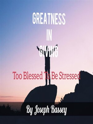 cover image of Greatness In Giving
